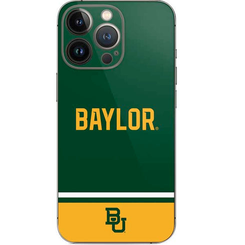 Baylor University BU Split iPhone 14 Pro Skin
